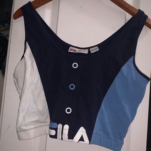 Fila sports crop shirt.